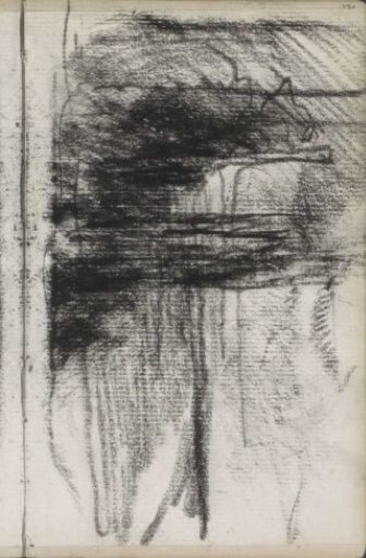 Study, possibly of a building in a landscape