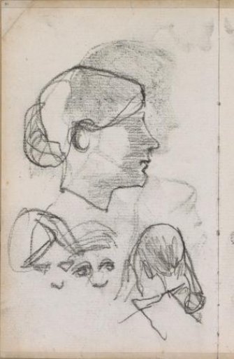 Study Sheet with Women's Heads