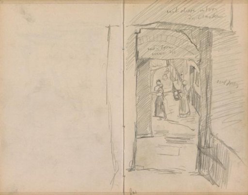 Figures in an alley in Ghent