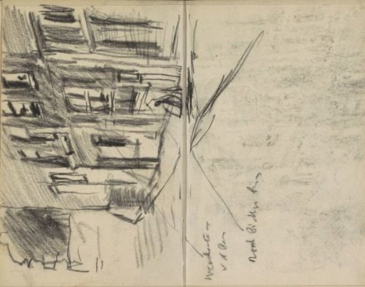 Buildings, possibly on the Nieuwe Teertuinen in Amsterdam