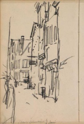 View of the Rozenboomsteeg in Amsterdam
