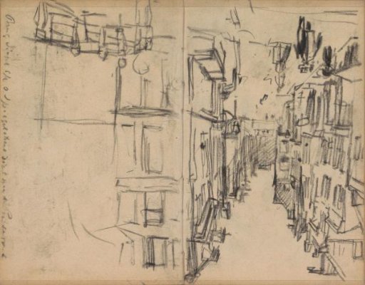 Oude Spiegelstraat in Amsterdam, seen from the bridge over the Singel towards the Prinsengracht