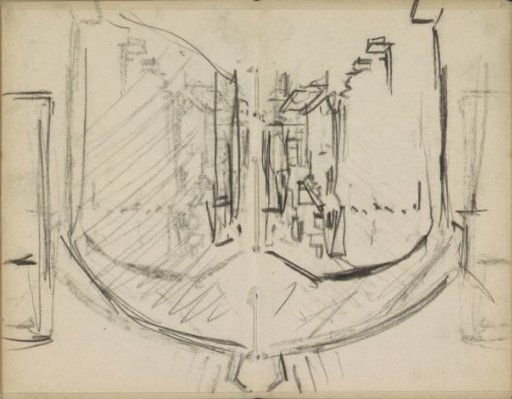 Street in Amsterdam, Seen Through a Gate