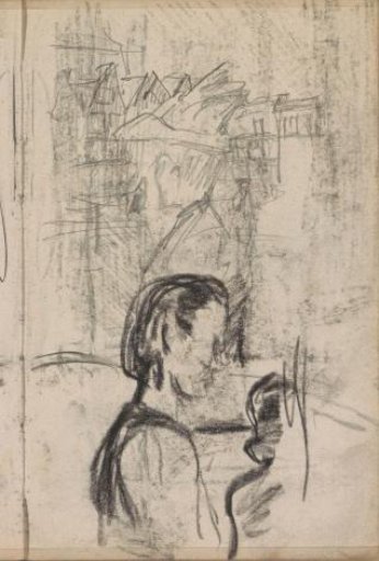 Figure studies and a view in Amsterdam