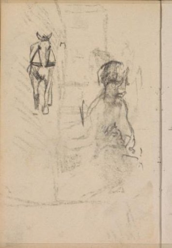 Horse and a figure study