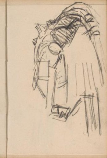 Study, possibly of a boat