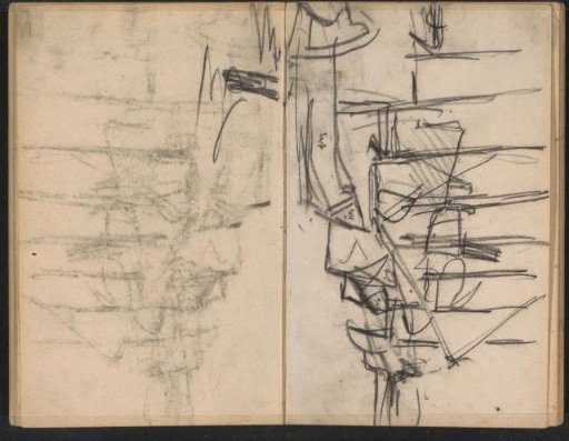 Moored ships in Amsterdam