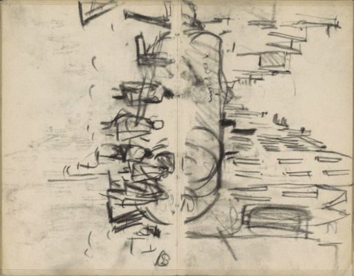 Figures by a steam boiler in the Haarlemmer Houttuinen in Amsterdam