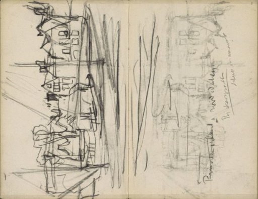 View of a shipyard on the Bickersgracht in Amsterdam