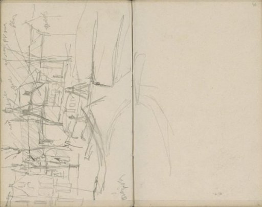 View in Amsterdam with a landing stage