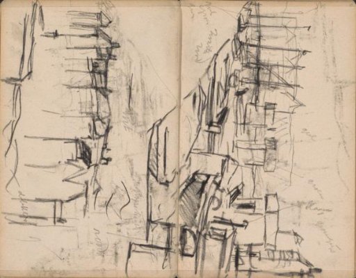 Two Views of the Damrak in Amsterdam