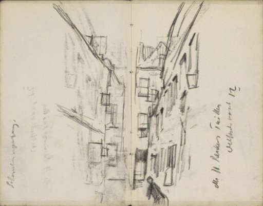 View of a street or alley in Rotterdam