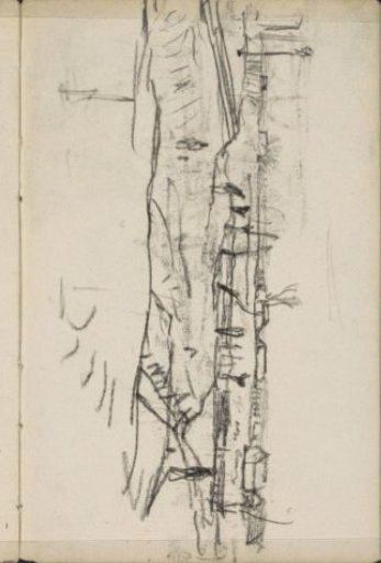 Landscape with buildings and figures, possibly near the Rustenburgerpad in Amsterdam