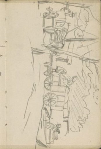 Handcarts on the Stadhouderskade in Amsterdam at the level of the Vondelpark