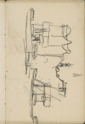 View of boats on the Damrak in Amsterdam