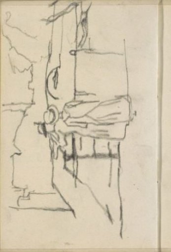 Two figures at the Eenhoornsluis in Amsterdam