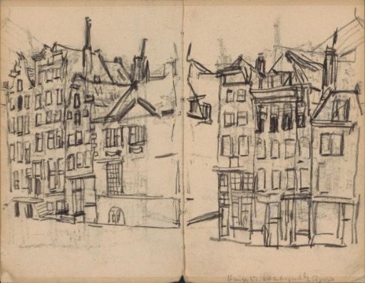 View of the Oudezijds Achterburgwal in Amsterdam at the location of the Russia