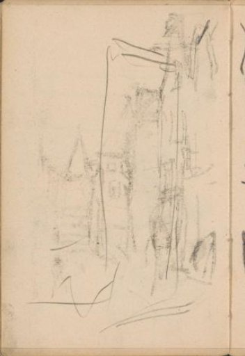 Study, possibly of a building