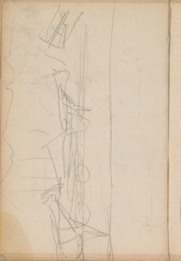 Study, possibly of a boat