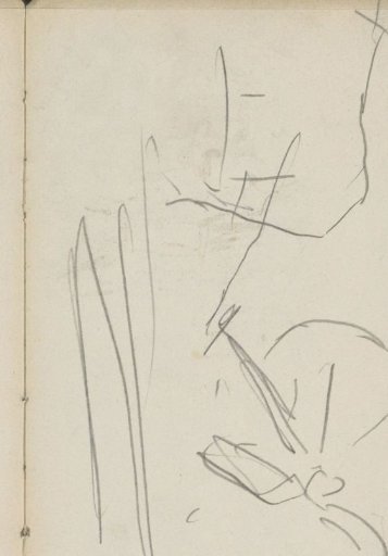 Study, possibly of a handcart