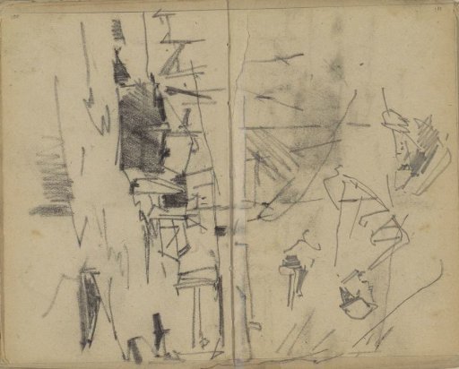 Study, Possibly of Building Materials Near a Barn