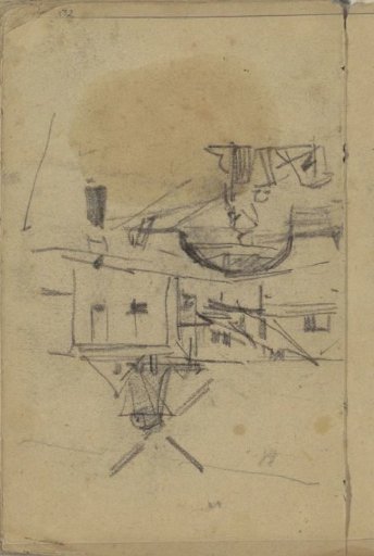 Cityscape with a mill, possibly Delft