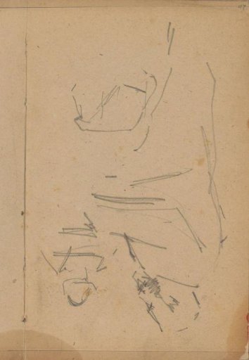 Seated man with a beard