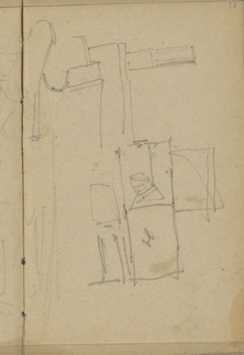 Study, possibly of a boat