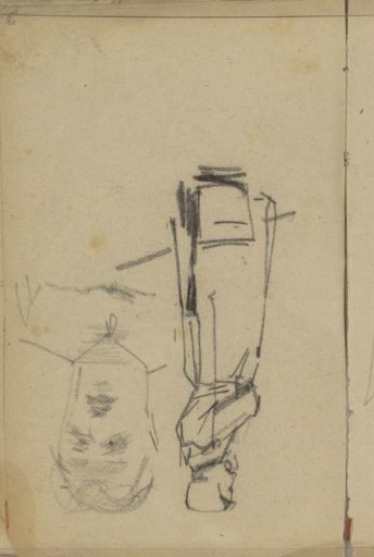 Standing Woman and a Man's Head