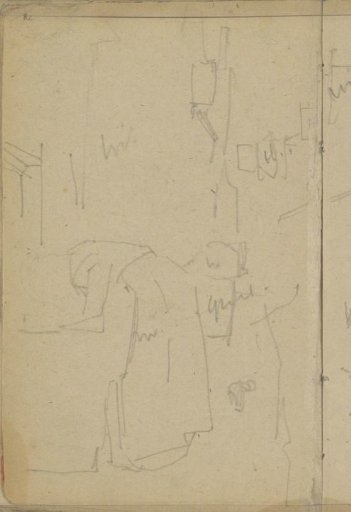 Woman Bending Forward, Possibly a Washerwoman