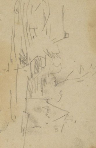 Buildings, possibly farmhouses, in a landscape