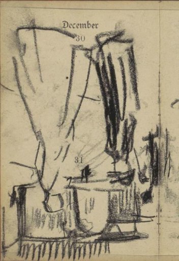 Figures in front of a gate