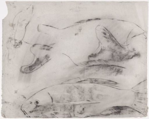 Sketch sheet with carp