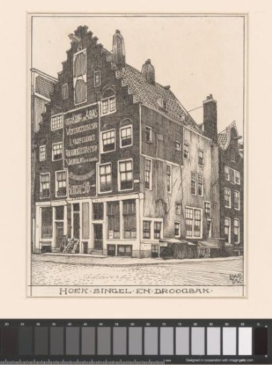 The Spanish House at the corner of Singel and Droogbak in Amsterdam