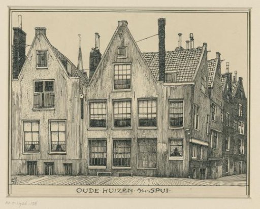 Old houses on the Spui, Amsterdam
