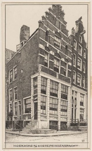 Corner house on the Korte Prinsengracht