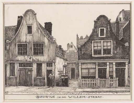 Neighborhood in the Willemstraat in Amsterdam