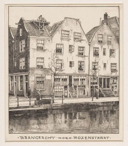 Baangracht corner Rozenstraat in Amsterdam