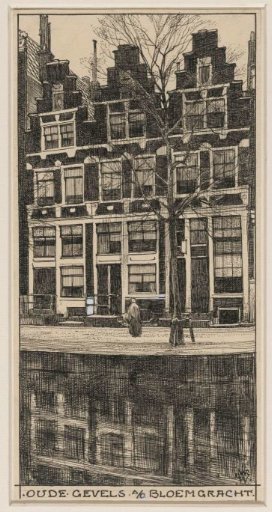 Old facades on the Bloemgracht in Amsterdam