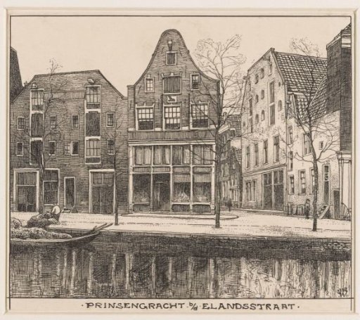 The Prinsengracht in Amsterdam, near the Elandsstraat