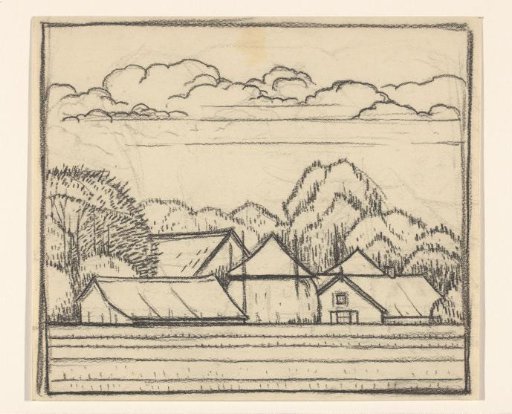 Landscape with a farm