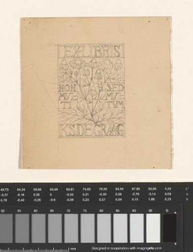 Design for an Ex Libris of K.S. de Graag