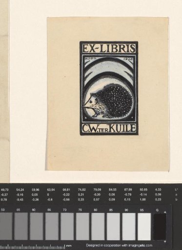 Design for an Ex Libris of C.W. ter Kuile
