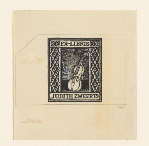 Design for an Ex Libris of Judith Zweerts