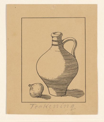 Still Life with a Jug and Garlic
