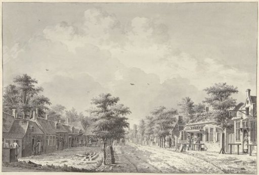 View of the village of De Bilt from the Hollebeld