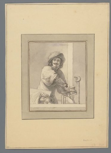 Soldier drawing his sword