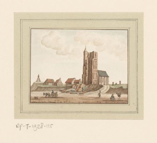 View of the Collapsed Tower at Egmond aan Zee