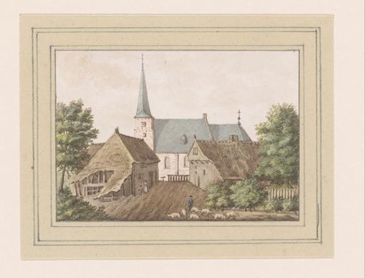 View of the village of Etten in North Brabant