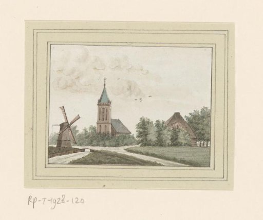 View of the village of Hoogwoud